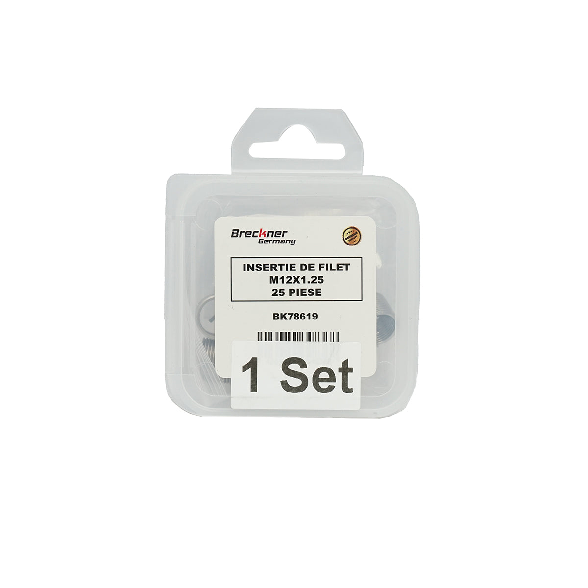 Inserto elicoidale per riparare filetti M12x1.25mm 10 pezzi Breckner Germany - immagine 4