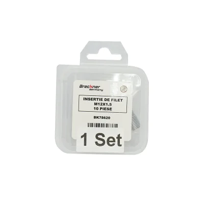 Inserto elicoidale per riparare filetti M12x1.5mm 10 pezzi Breckner Germany - immagine 4