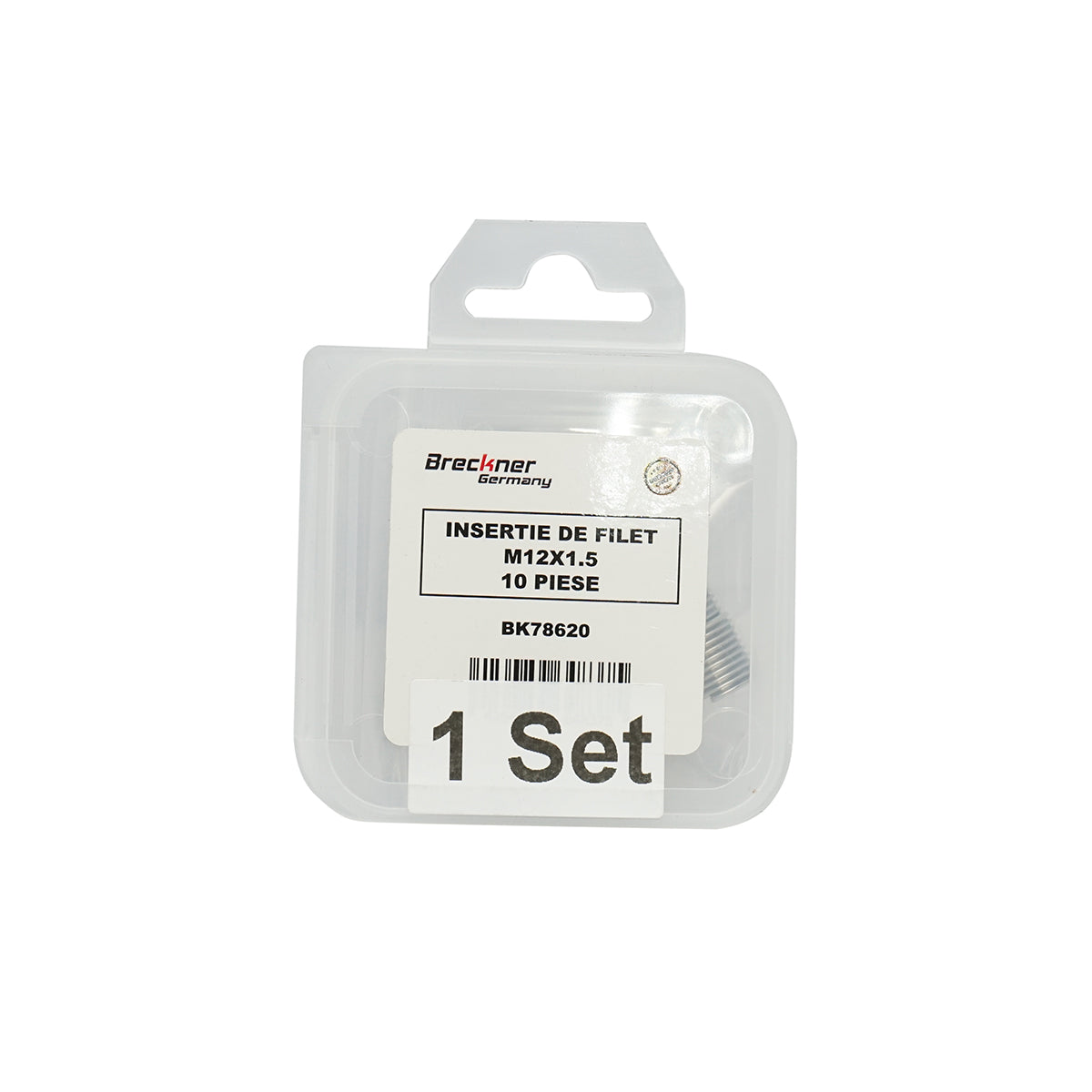 Inserto elicoidale per riparare filetti M12x1.5mm 10 pezzi Breckner Germany - immagine 4