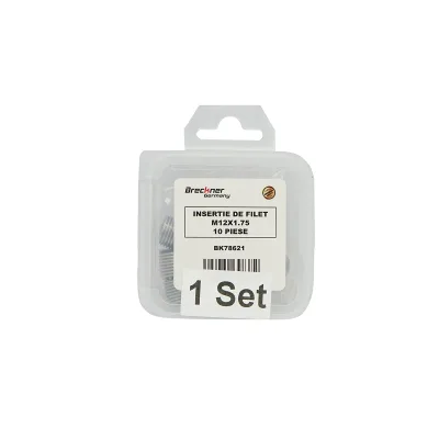 Inserto elicoidale per riparare filetti M12x1.75mm 10 pezzi Breckner Germany - immagine 3