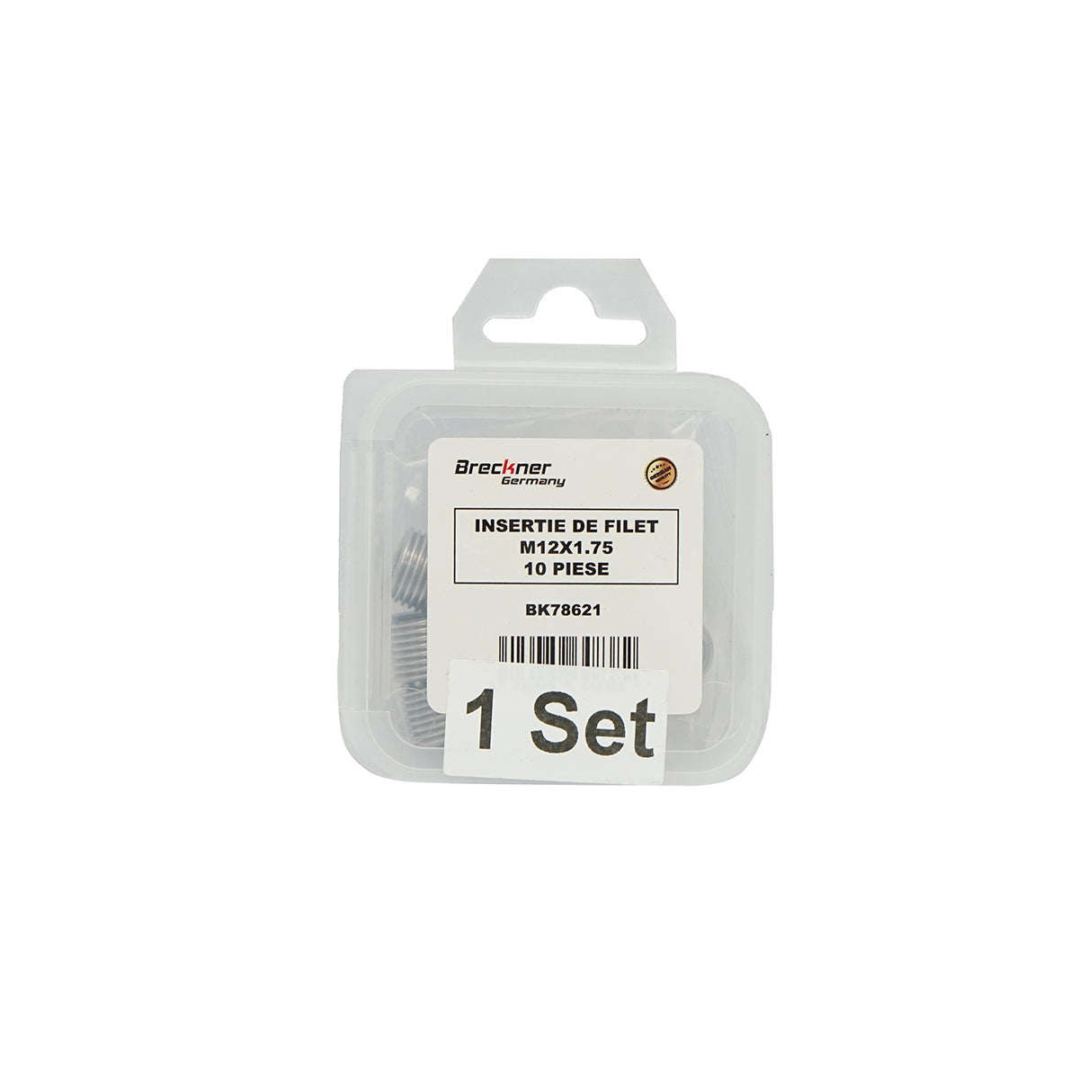 Inserto elicoidale per riparare filetti M12x1.75mm 10 pezzi Breckner Germany - immagine 3