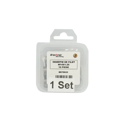 Inserto elicoidale per riparare filetti M14x1.25mm 10 pezzi Breckner Germany - immagine 3