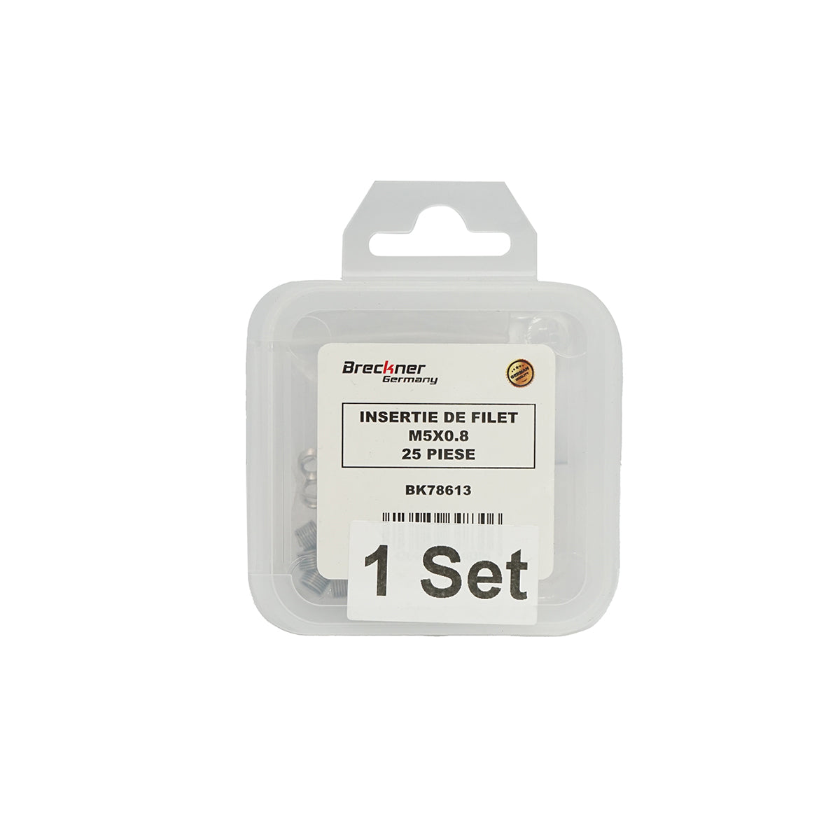 Inserto elicoidale per riparare filetti M5x0.8mm 25 pezzi Breckner Germany - immagine 4