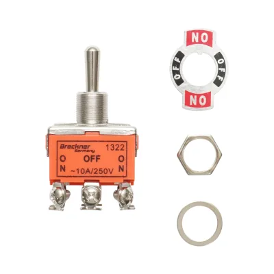 Interruttore a 3 posizioni ON-OFF-ON 220V, 10A Breckner Germany - immagine 3