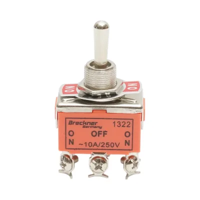 Interruttore a 3 posizioni ON-OFF-ON 220V, 10A Breckner Germany