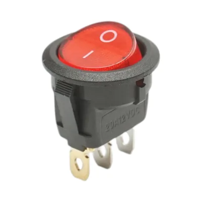 Interruttore a pulsante LED 12V DC/20A, 3 pin ON/OFF universale