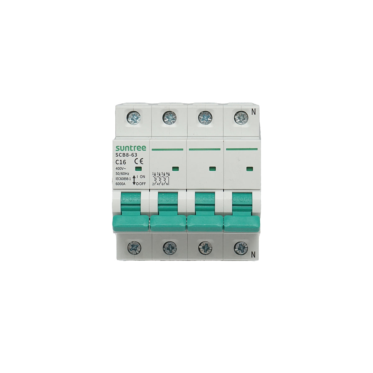 Interruttore automatico con fusibile tipo 3P+N, 16A 400VAC Suntree