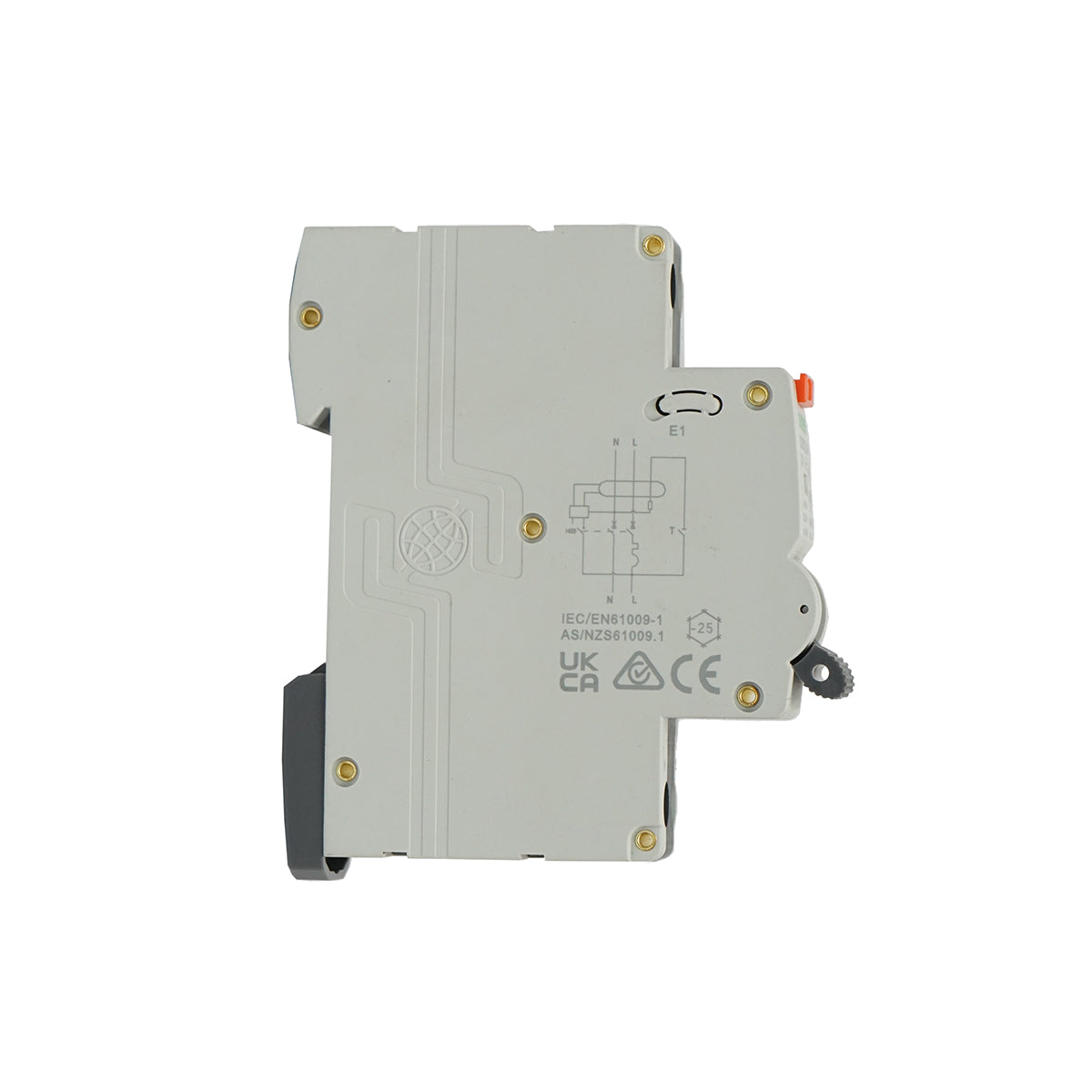 Interruttore automatico con protezione differenziale RCBO 1P+N 40A 30mA, AC Suntree - immagine 2