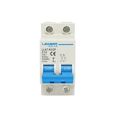 Interruttore automatico tipo 2P-10A-415VAC Leader