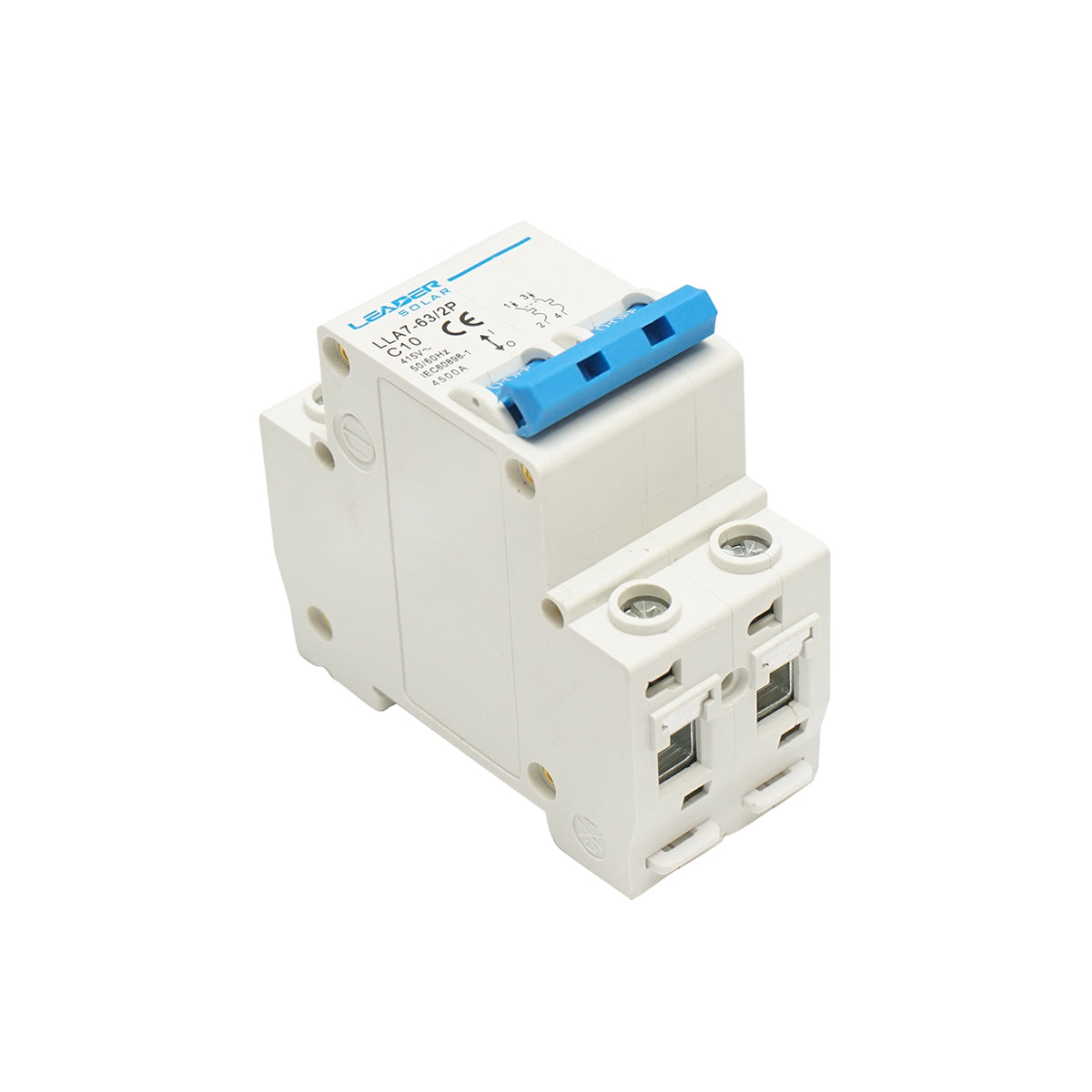 Interruttore automatico tipo 2P-10A-415VAC Leader - immagine 4