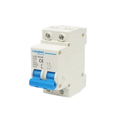Interruttore automatico tipo 2P-16A-415VAC Leader - immagine 2