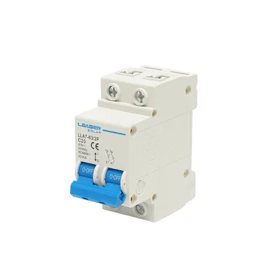 Interruttore automatico tipo 2P-20A-415VAC Leader - immagine 2