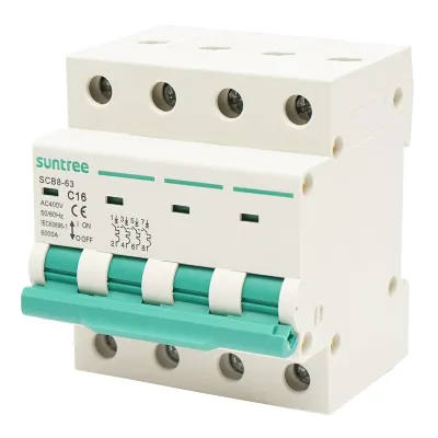 Interruttore automatico tipo 4P, 16A 400VAC Suntree - immagine 2