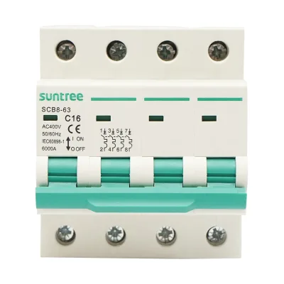 Interruttore automatico tipo 4P, 16A 400VAC Suntree