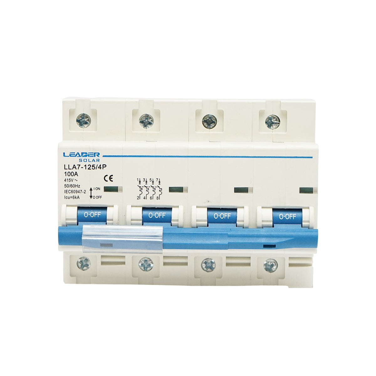 Interruttore automatico tipo 4P-100A-415VAC Leader