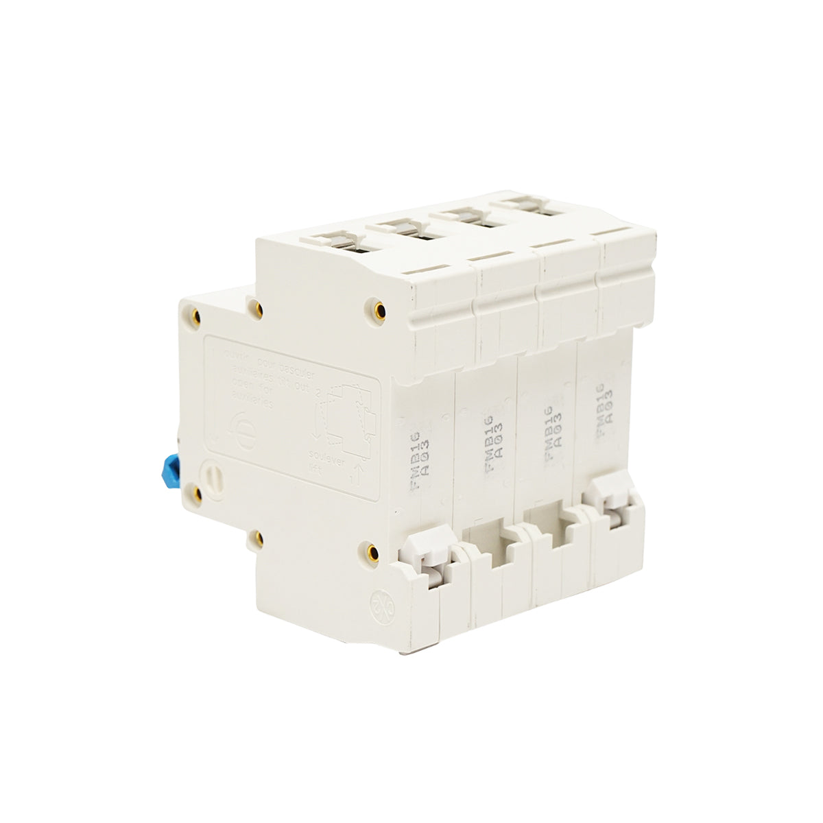Interruttore automatico tipo 4P-16A-415VAC Leader - immagine 3