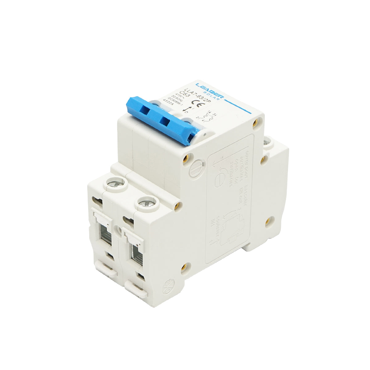 Interruttore automatico tipo fusibile 2P-63A-415VAC Leader - immagine 4