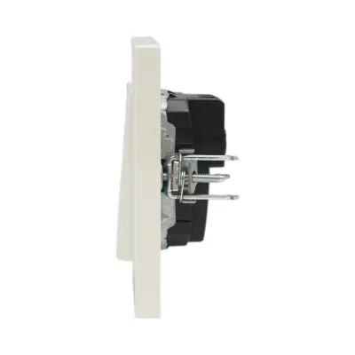Interruttore campanello bianco da incasso 220V, 10AX, ABS 80x80mm - immagine 5