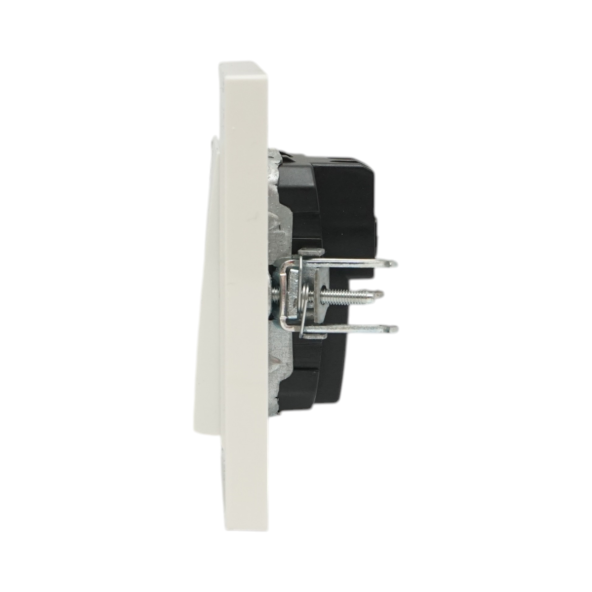 Interruttore campanello bianco da incasso 220V, 10AX, ABS 80x80mm - immagine 5