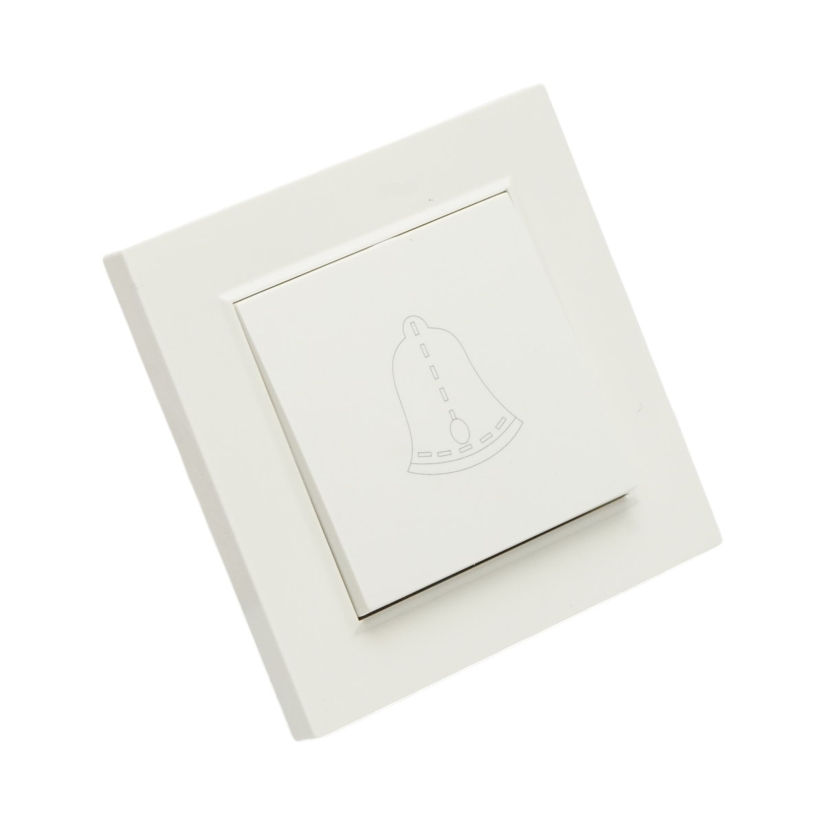 Interruttore campanello bianco da incasso 220V, 10AX, ABS 80x80mm - immagine 4