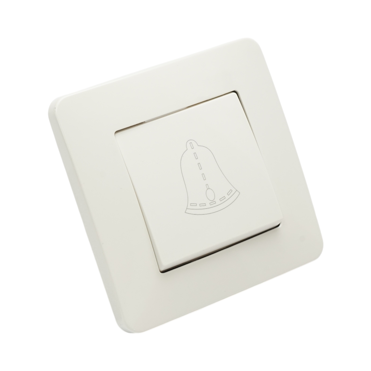 Interruttore campanello bianco da incasso 220V, 10AX, PC 80x80mm - immagine 4