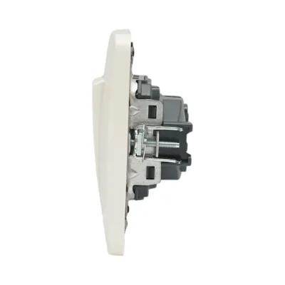 Interruttore campanello LED con reset bianco, da incasso, 220V, 10AX, PC 80x80mm - immagine 5