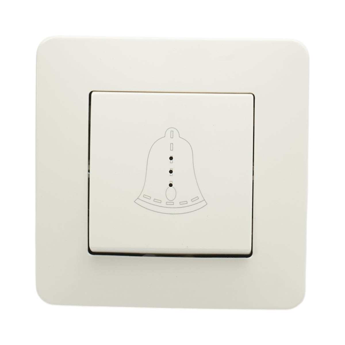 Interruttore campanello LED con reset bianco, da incasso, 220V, 10AX, PC 80x80mm - immagine 2