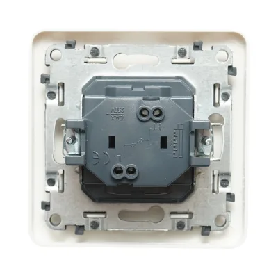 Interruttore campanello LED con reset bianco, da incasso, 220V, 10AX, PC 80x80mm - immagine 3