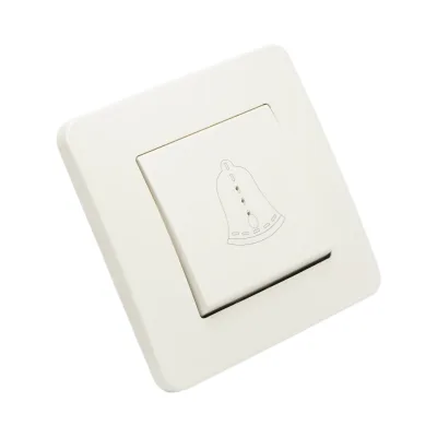 Interruttore campanello LED con reset bianco, da incasso, 220V, 10AX, PC 80x80mm - immagine 4