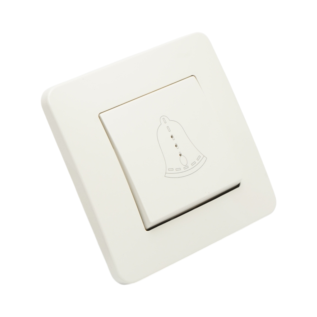 Interruttore campanello LED con reset bianco, da incasso, 220V, 10AX, PC 80x80mm - immagine 4