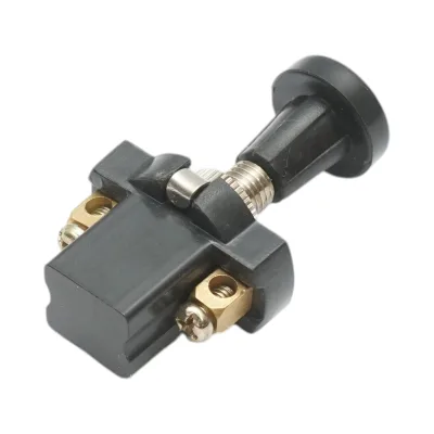 Interruttore corto 12V/5A interruttore a strappo ON/OFF con dado di serraggio in metallo - immagine 4