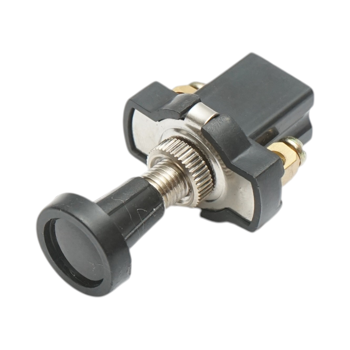 Interruttore corto 12V/5A interruttore a strappo ON/OFF con dado di serraggio in metallo - immagine 3