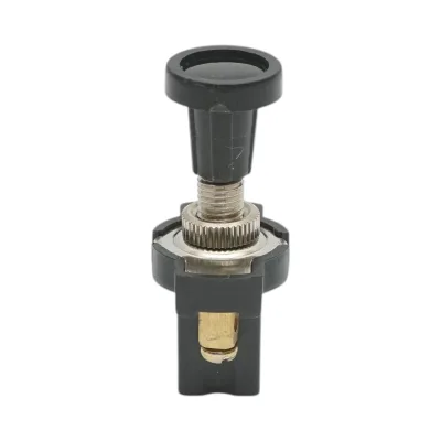 Interruttore corto 12V/5A interruttore a strappo ON/OFF con dado di serraggio in metallo - immagine 2