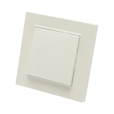 Interruttore da incasso per scale bianco 220V, 10AX, ABS 80x80mm