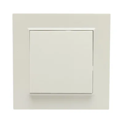 Interruttore da incasso per scale bianco 220V, 10AX, ABS 80x80mm - immagine 2