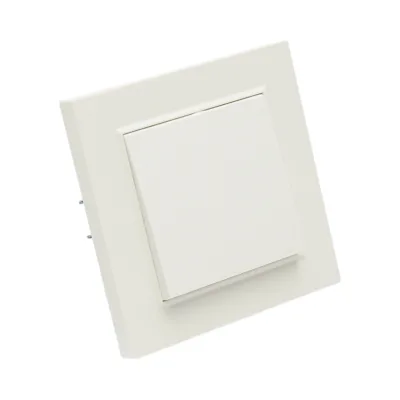 Interruttore da incasso per scale bianco 220V, 10AX, ABS 80x80mm - immagine 4