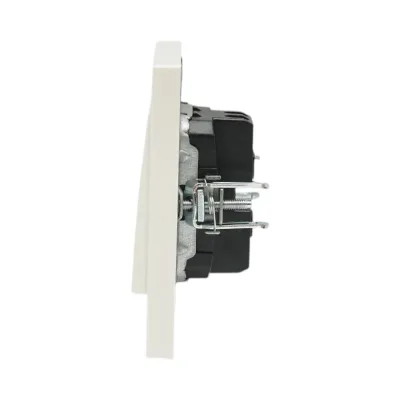 Interruttore da incasso per scale bianco 220V, 10AX, ABS 80x80mm - immagine 5