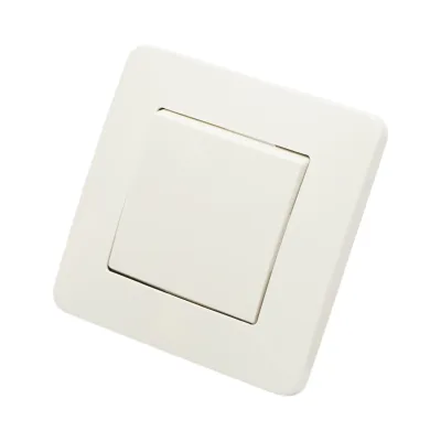 Interruttore da incasso per scale bianco 220V, 10AX, PC 80x80mm