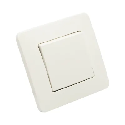 Interruttore da incasso per scale bianco 220V, 10AX, PC 80x80mm - immagine 4