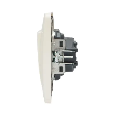 Interruttore da incasso per scale bianco 220V, 10AX, PC 80x80mm - immagine 5