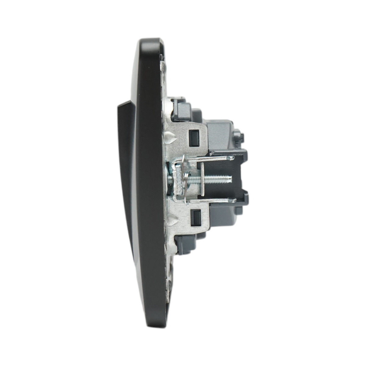 Interruttore da incasso per scale nero 220V, 10AX, PC 80x80mm - immagine 5