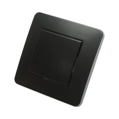 Interruttore da incasso per scale nero 220V, 10AX, PC 80x80mm