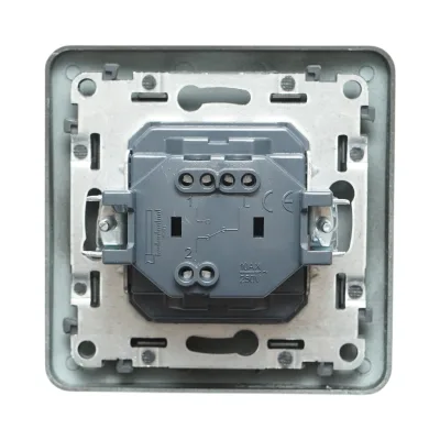 Interruttore da incasso per scale nero 220V, 10AX, PC 80x80mm - immagine 3