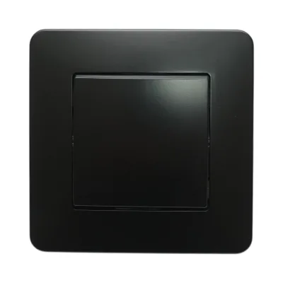 Interruttore da incasso per scale nero 220V, 10AX, PC 80x80mm - immagine 2