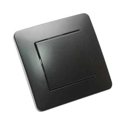 Interruttore da incasso per scale nero 220V, 10AX, PC 80x80mm - immagine 4