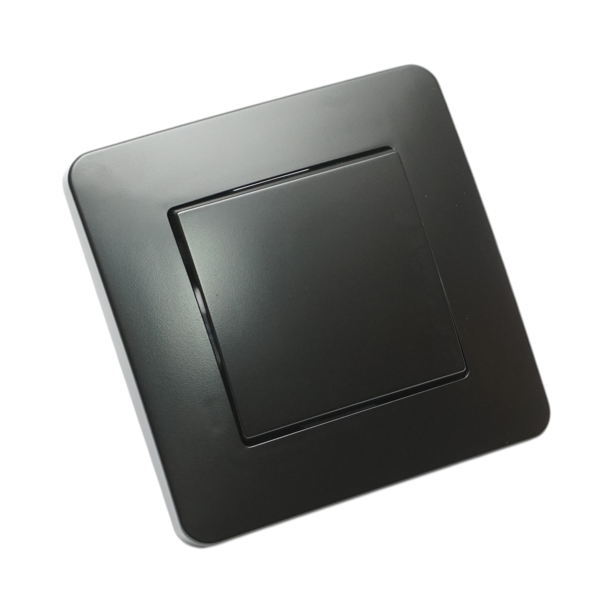 Interruttore da incasso per scale nero 220V, 10AX, PC 80x80mm - immagine 4