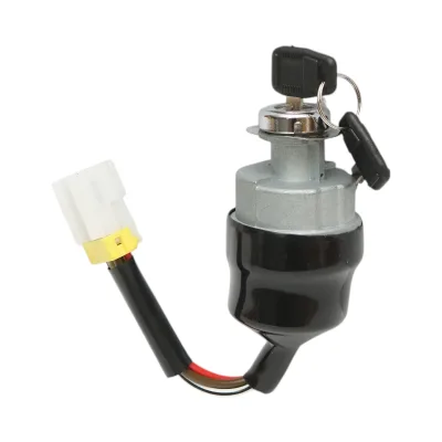 Interruttore di accensione con 2 chiavi per carrello elevatore Mitsubishi Caterpillar codice OEM 91A05-21400, 91A05-1140