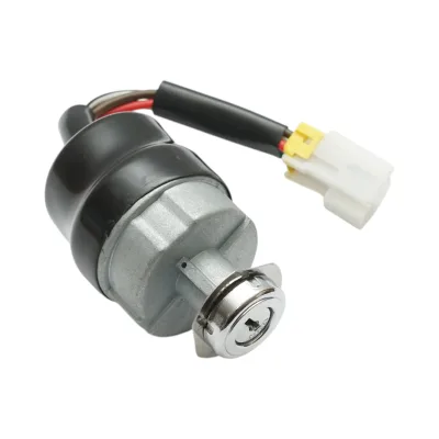 Interruttore di accensione con 2 chiavi per carrello elevatore Mitsubishi Caterpillar codice OEM 91A05-21400, 91A05-1140 - immagine 2