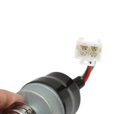 Interruttore di accensione con 2 chiavi per carrello elevatore Mitsubishi Caterpillar codice OEM 91A05-21400, 91A05-1140 - immagine 4