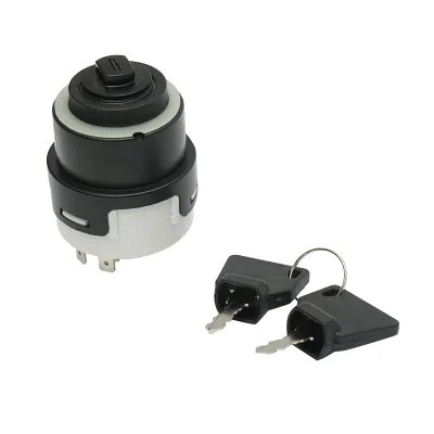 Interruttore di accensione con chiave per JCB, Case IH, Deutz, Fendt codice OEM 01171659, 01176269, 04350834, 1175809, 6JB003959001, 701/80184, 701/45500 - immagine 2